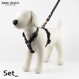 [DOGDAYS] 이태리 수제가죽줄★클래식 가죽목줄+리드줄 세트 브라운(XS~2XL) <font color=＂#0054FF＂> 각인펜던트 무료증정</font>